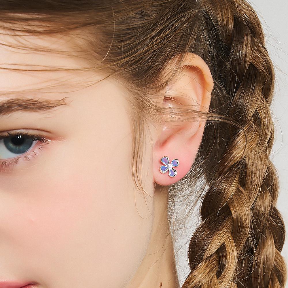 Mini rosemary flower earrings