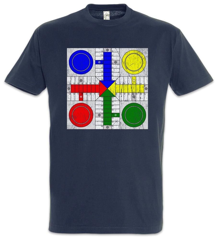 

Parcheesi Board T-Shirt Game Geek Nerd Dice Dices Retro L