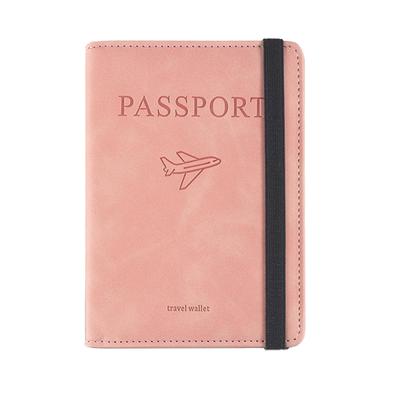 Akkerds Passport Passport Simple Multifunctional Certificate Bag with Airline Ticket Perfect for Domestic and International Pink Bag, Anti-Theft