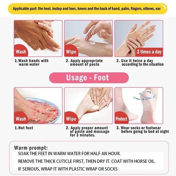 La più recente crema idratante riparatrice per la pelle delle mani e dei piedi anti-screpolature per piedi screpolati, secchi e screpolati, crema per i piedi riparatrice del tallone