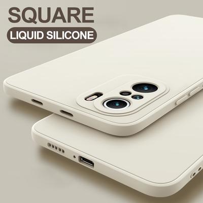 Custodia in Silicone liquido per XiaoMi 13 Lite 12T 12 Pro 12X 11 11T 10 10T 9 9T 8 Lite RedMi Note 12 11s 10s 9s 8 7 12c Cover Morbida Protezione dell'obiettivo della fotocamera