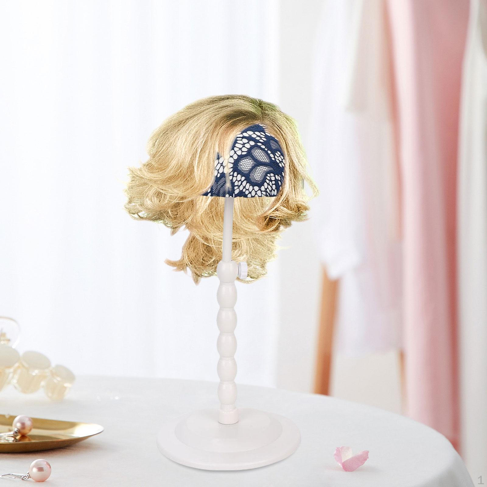 

Head Stand Storage Rack Portable Mannequin for Styling Hair Drying Display Hairpieces Beginner Deep Blue