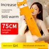 Extra-Large Cute Cartoon Hot Water Bottle Winter Hand Warmer Winter Pillow Long Pillow for Girls to Sleep with between Their Legs