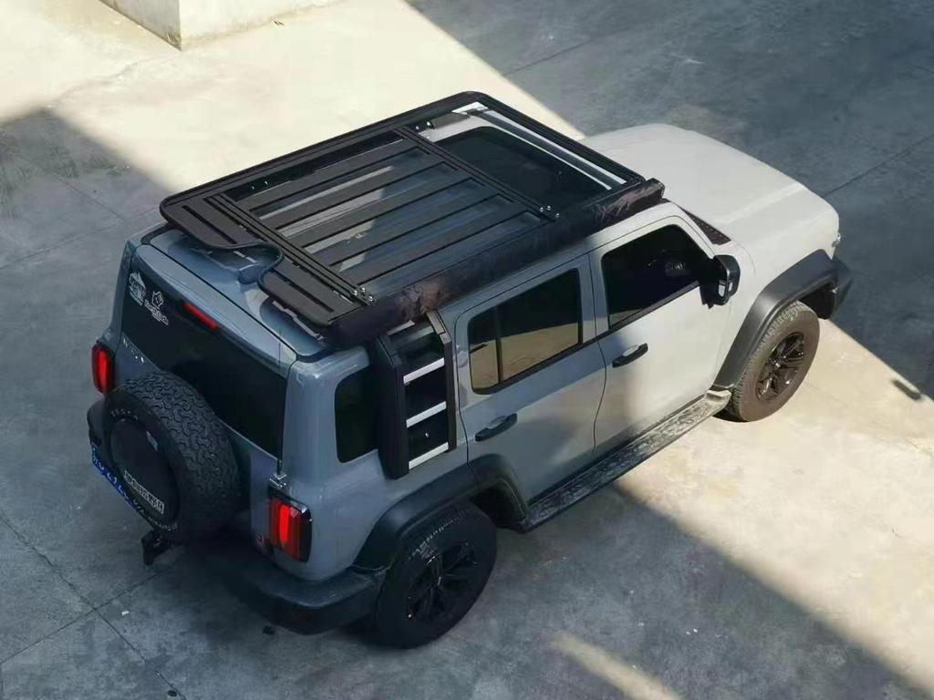 Tank 300 Roof Rack Extension Platform with Folding Side Ladder for Luggage and Backpack