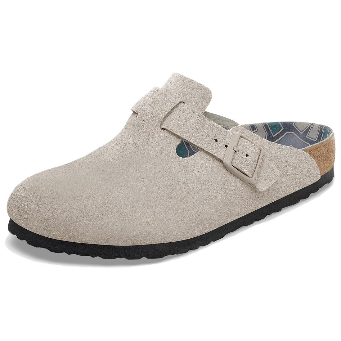 Birkenstock Boston Birkenstock Обувь Унисекс Лайм Серый Узкая 1030615 38