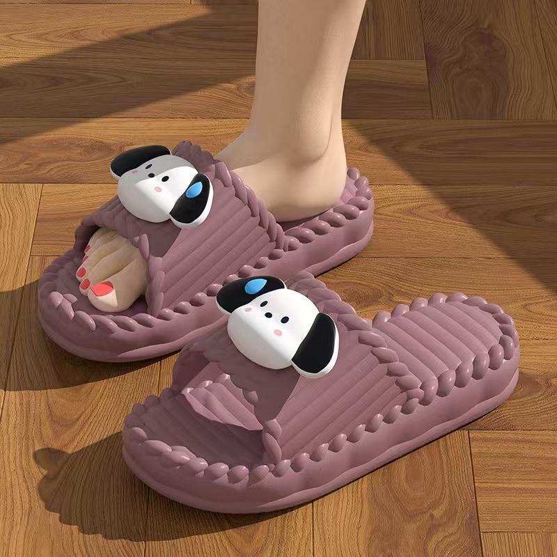 Neklouzavé halové pantofle Eva s tlustou podrážkou na léto - Unisex tiché sandály