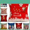 Festive Christmas Santa Claus Cushion Cover Pillow Case For Cozy Home Decor 45x45cm
