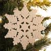 Packung mit 40 Glitzer-Schneeflocken-Weihnachtsdekorationen Weihnachtsbaum Hängedekoration Atmosphäre Charme Heimdekoration Geschenke