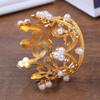 Crown Princess Topper  Pearl Hair Ornaments For Wedding Birthday Party