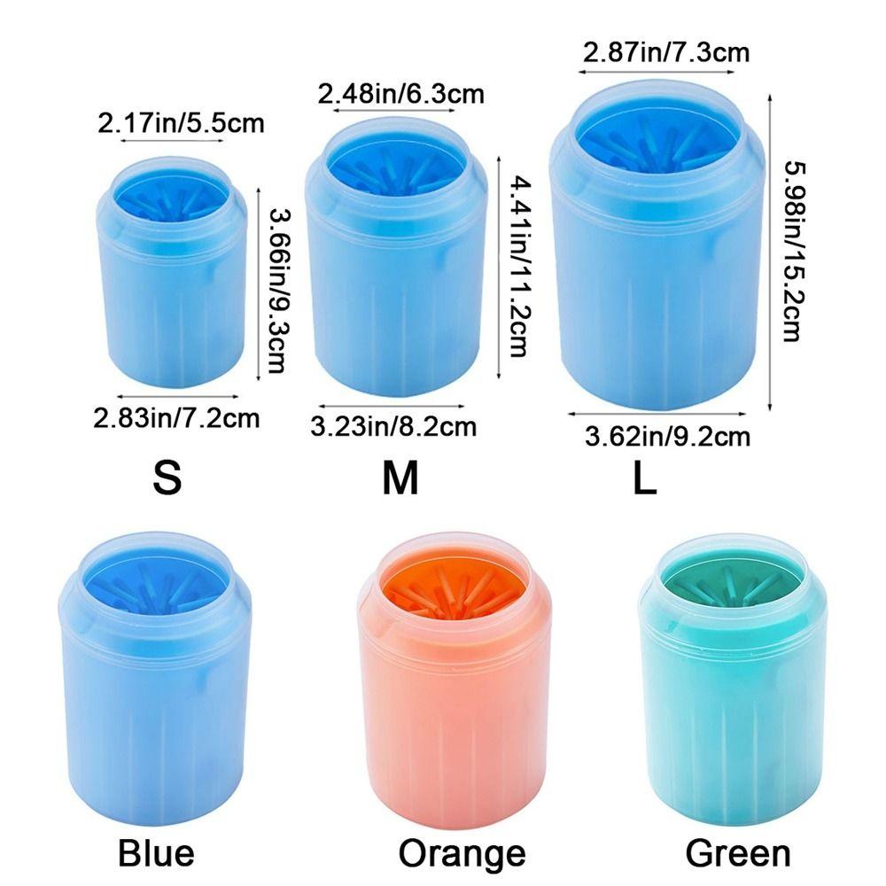 Silicone Pet Foot Washing Cup Soft Paw Clean Brush Portable Dog Paw Cleaner Cup  Home