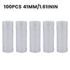 Plastic Round Coin Storage Capsules 100pcs with 41mm Diameter Double Protection Seal Design Against Moisture and Oxidation