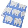 UCHINO Enrich Life 'Mimi' Face Towel - 34x80cm, Blue, Soft Animal Design Cotton