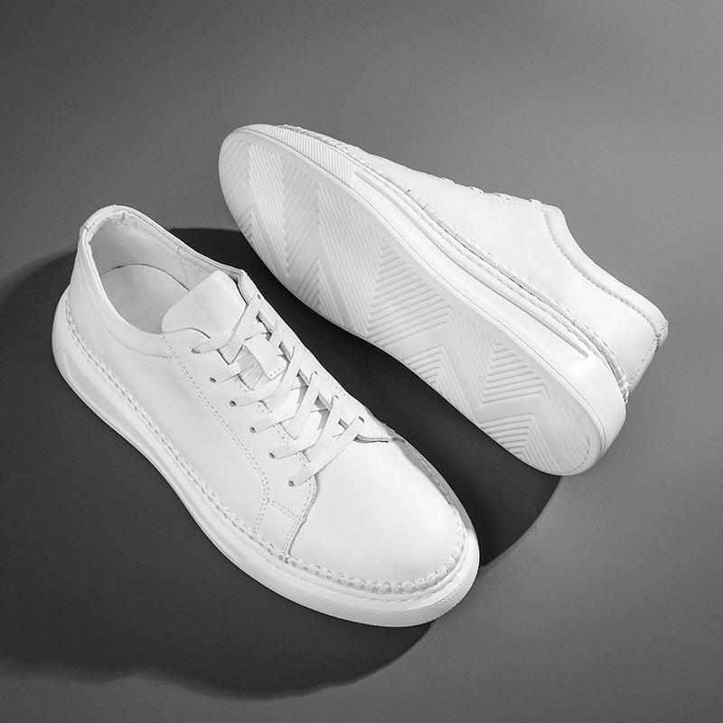 Men Tenis Masculino Genuine Leather Mens Sneakers New Arrival Casual Skateboard Footwear Outdoor Driving Flats Sneakers