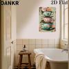 Vintage Garden Art Poster Metal Tin Sign Tea Cups Roses Metal Signs for Backyard Bedroom Home Wall Decor Plaque Accessories