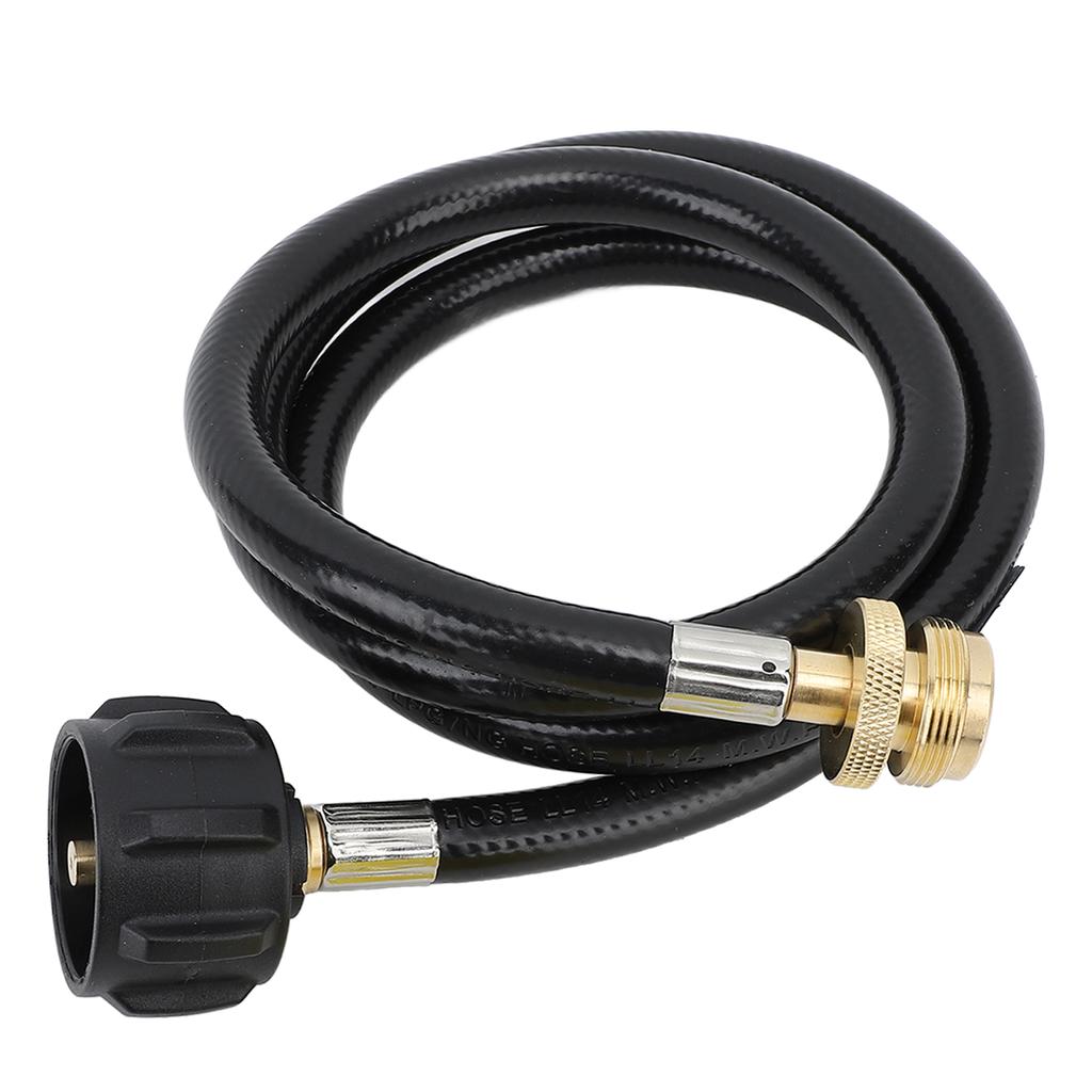 4ft Propane Adapter Hose 1lb To 20lb Propane Convert Hose with QCC1 Type Brass Connector for Gas Cylinder Grill Stoves