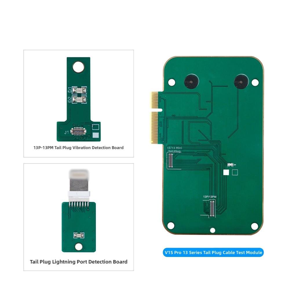For JCID V1S Pro Tail Ribbon Cable Tester Check Mic Air Pressure Sensor For IPhone 12 To 16 Phone Maintenance Equipment