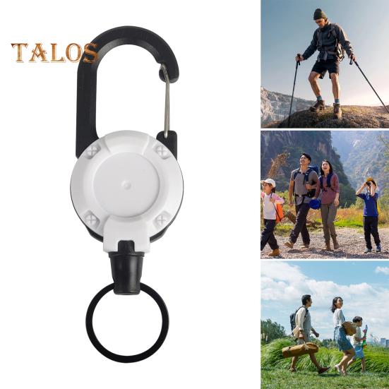 2 szt. Wytrzymały wysuwany brelok do kluczy, identyfikator, wielofunkcyjne narzędzie, klips karabinkowy, klucze, identyfikatory, taktyczny zwijak ID z wysuwanym sznurkiem