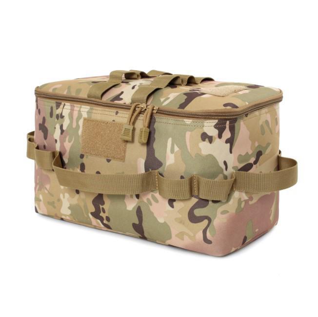 Foldable Military-Style Outdoor Camping Tool Bag, Lightweight and Large Capacity Storage