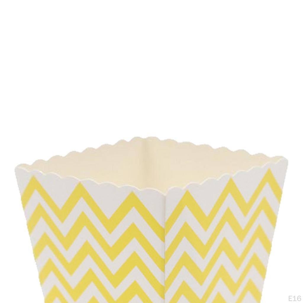 Set mit 10 Popcorn-Geschenkboxen Karton Süßigkeitenbehälter Partys Mini-Papierbehälter