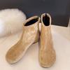 Women Boots High Heels Fashion Shoes Winter Retro Elegant Ankle Botas Dress Goth Woman Botas 2025 Trend Brand Zapatos Para Mujer