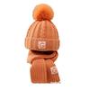 Kids' Winter Two-Piece Knit Hat & Scarf Set with G Logo