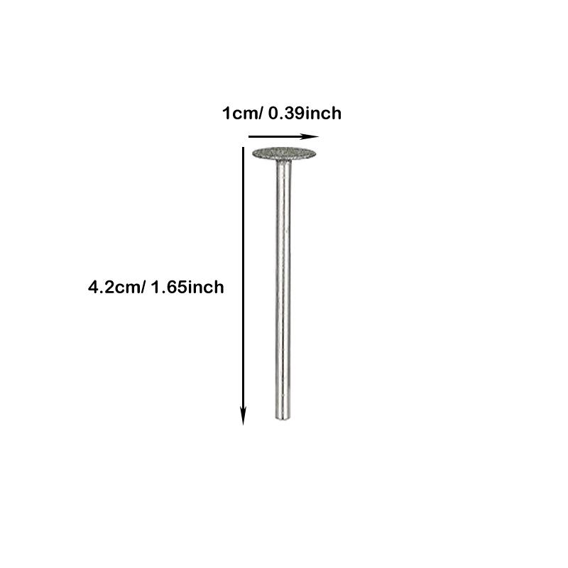 Nail Diamond Metal Drill Bits Disc Bit For Dead Skin Callus Electric Foot File Callus Remover Shaft For Nail Salon Grinding Head