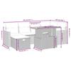 VidaXL Garden Lounge Set with Cushions 7 Pcs, Patio Sofas, Patio Furniture Set, Outdoor Furniture, Grey 3276042