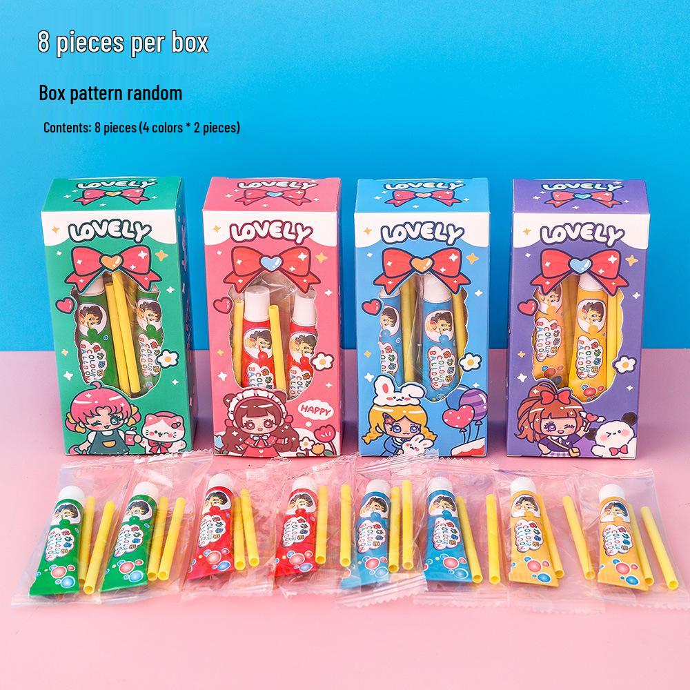 

Разноцветная мультяшная жевательная резинка: Ностальгическое дутье - Идеальный подарок для детей