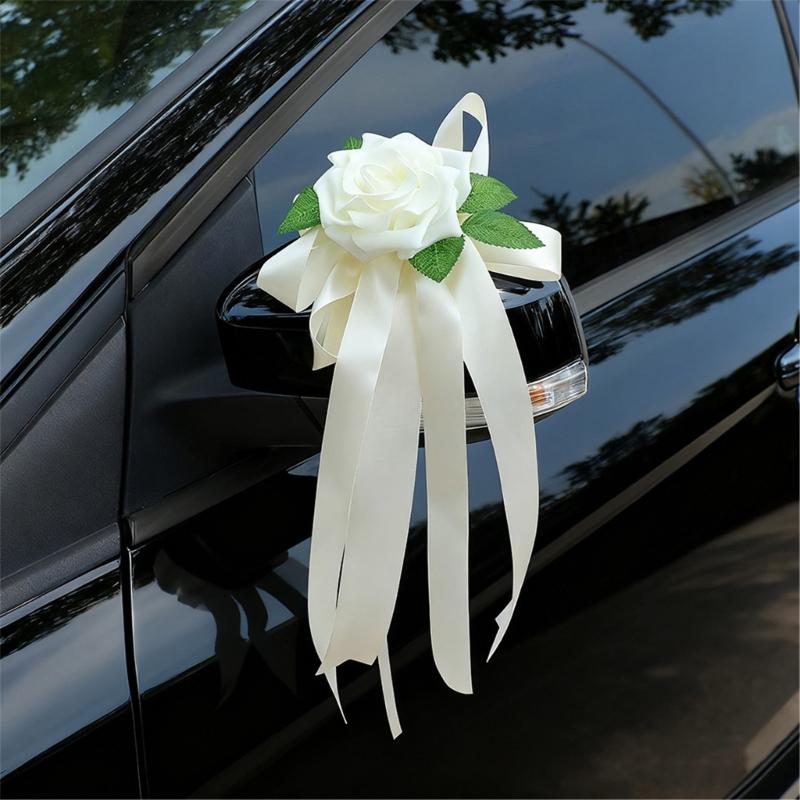 Artificial Floral Arrangement For Wedding Chair Decors Car Ornament Outdoor Ceremony Weatherproof Silk Flower Decoration