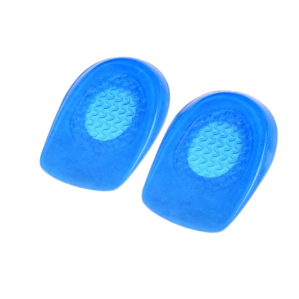 1Pair Silicon Gel Heel Cushion Insoles Soles Spur Support Shoe Pad Feet Care