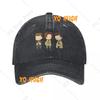 Vintage Dean Castiel Sam Supernatural Baseballkappen Unisex Stil Used Look Gewaschene Sonnenkappe Lustige TV-Outdoor-Trainings Geschenkhüte