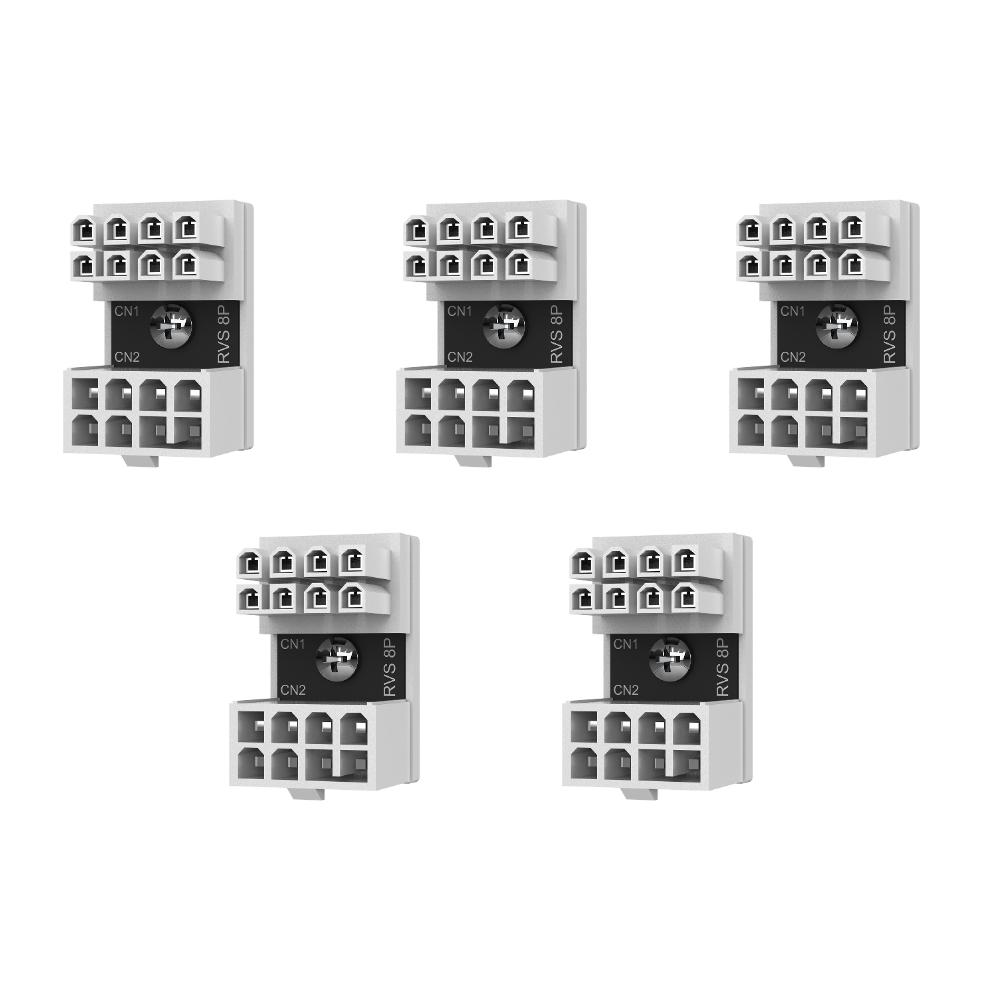 1-5Pcs 180 Degree ATX 8 Pin Power Supply Adapter 8 Pin Female To 8 Pin Male DIY for Graphics Card Desktop Computer Accessories