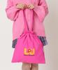 WEGO World Pegasus Collaboration Drawstring Bag for Club High School and Middle School Size Pink Multi-Purpose School, Activities, Students, Students,