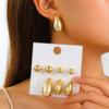 Teardrop Stud Earrings: Versatile European & American Fashion for Women