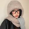 Knitted Winter Hat With Solid Color For Cold Weather Outdoor Activities