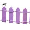 Miniature Garden Fence 2 Pcs Mini Wood Micro Landscape Ornaments 4x1.2 Inch Fairy Small Picket Figurine for Dollhouse Home Plant Pot DIY Crafts Door