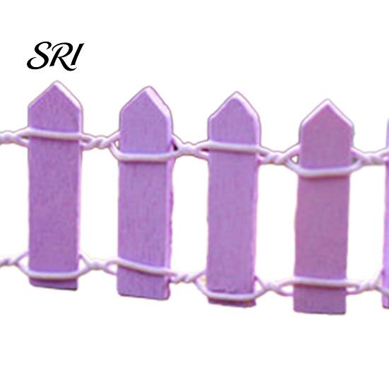 Miniature Garden Fence 2 Pcs Mini Wood Micro Landscape Ornaments 4x1.2 Inch Fairy Small Picket Figurine for Dollhouse Home Plant Pot DIY Crafts Door