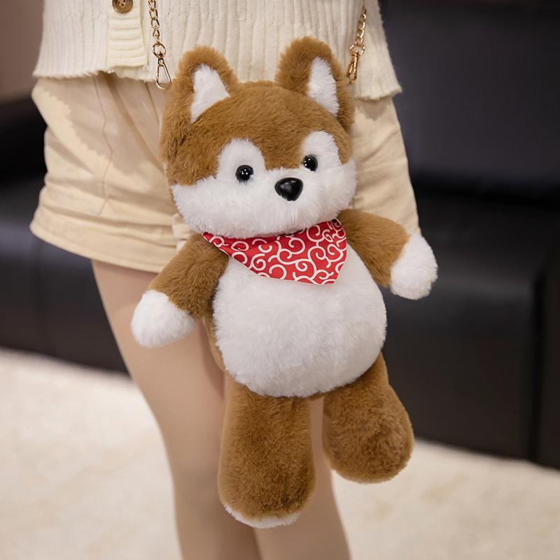 Bambola Peluche Animale Carina e Affascinante Zaino Panda Procione Lupo Orso Rana Capibara Pinguino Elefante Zaino Peluche Gentile Regalo Progettato Per