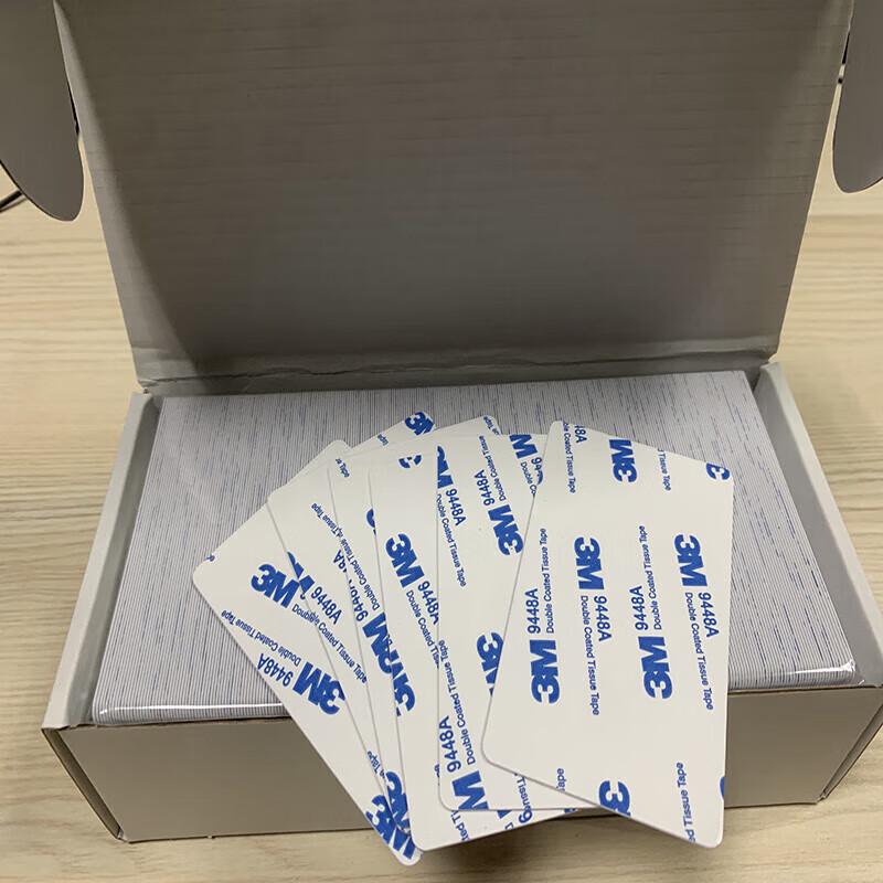 FAGOO 3M Adhesive Blank White Cards