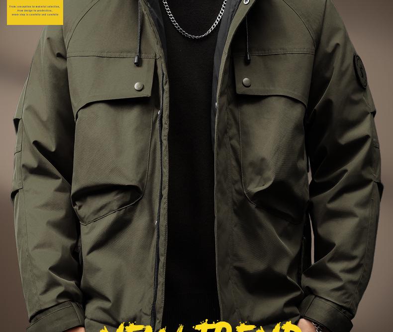 Men's High-End Retro Cotton Jacket: 2025 Autumn/Winter Outdoor & Commuting Essential