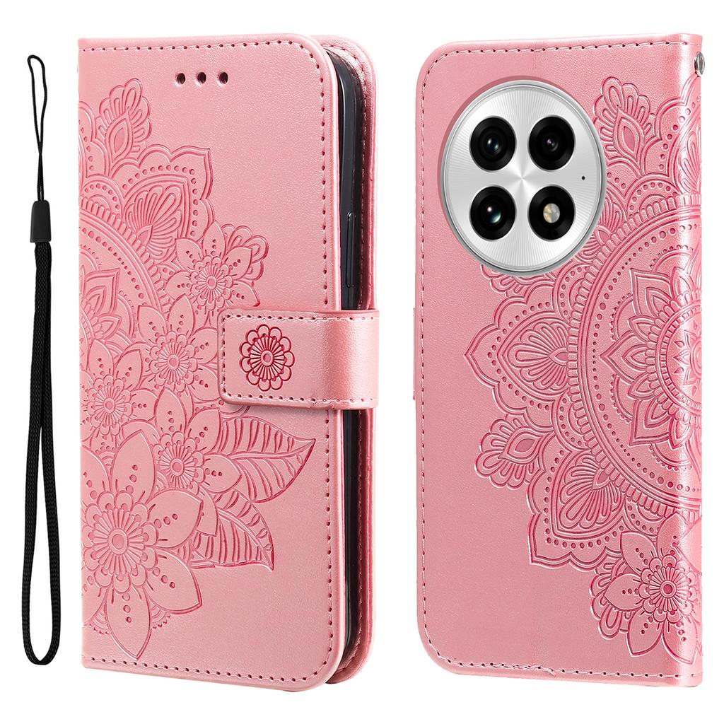 For OnePlus 13 Case Floral Pattern PU Leather Wallet Stand Phone Cover