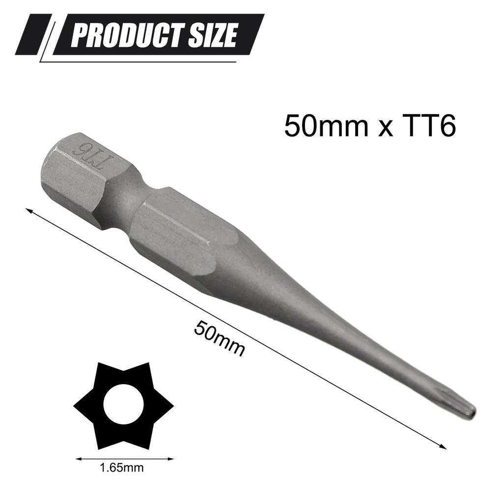 Torx Security Head Screwdriver Bit 1/4 Inch Alloy Steel