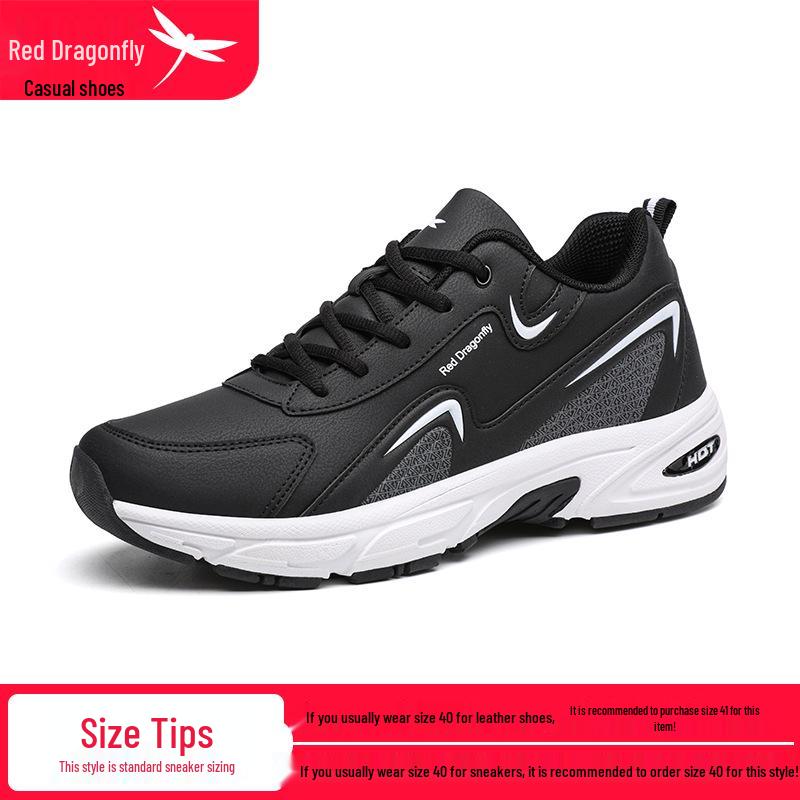 Red Dragonfly Winter 2024 Men s Thick Sole Height-Boosting Casual Dad Sneakers 41