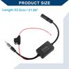 Hihaha Auto FM Antennenverstärker / Auto / Kunststoff Metall / 1 Satz Schwarz