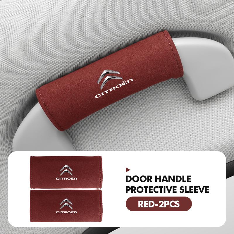 2 Stück Auto Dach Armlehne Griff Wildleder Handschuhe Schutz Zubehör Für Citroen C4 C3 C5 C1 C2 C6 VTS C4L DS3 DS4 DS5 Grand Berlingo