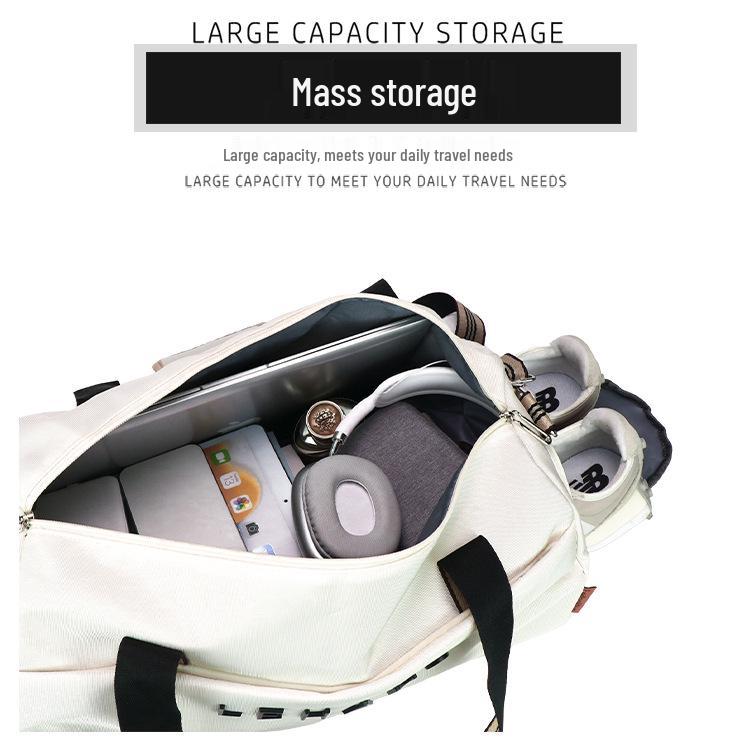 Herbst Einseitige Reisetasche mit Trocken-/Nass-Trennung – Stilvolle Umhängetasche für Fitness- und Mutterschaftsbedürfnisse