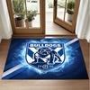 Canterbury-Bankstown Bulldogs Design Crystal Velvet Rug Soft Decorative Mat for Bedroom Entrance