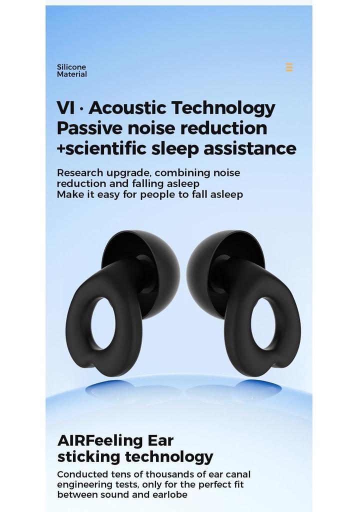 Noise-Canceling Earplugs: Sleep, Study, Swim, Soundproof, Anti-Noise