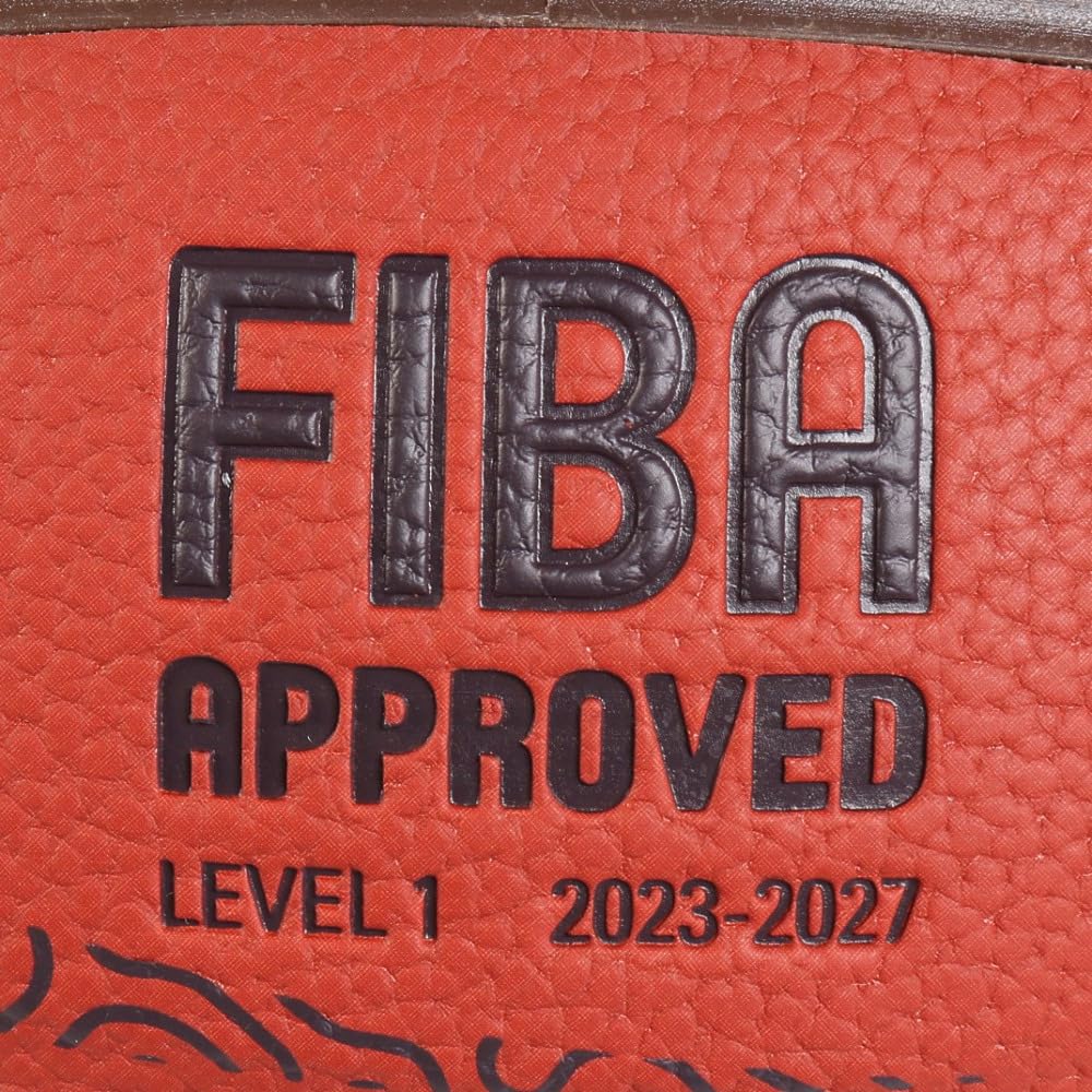 Molten Eurobasket 2025 Model Basketball, Synthetic Leather, Size 5, B5G3800-E5Z