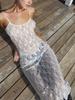 Women's 2026 High-End Temperament Lace Skirt Set - Flirty, See-Through Two-Piece Ensemble